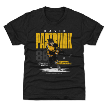 Boston Bruins gyerek póló David Pastrnak #88 Sports Illustrated WHT 500 Level