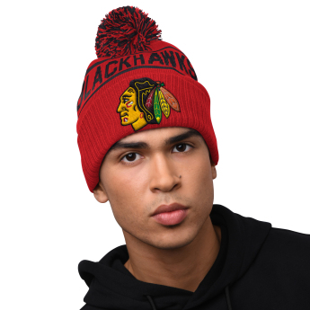 Chicago Blackhawks téli sapka Blizzard Pom Beanie