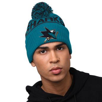 San Jose Sharks téli sapka Blizzard Pom Beanie