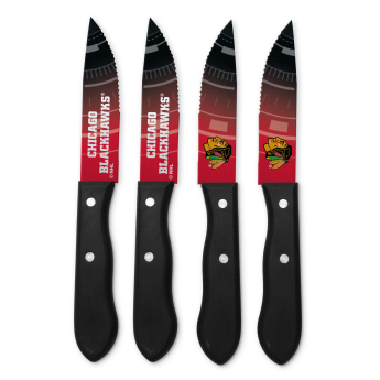 Chicago Blackhawks kések 4 Piece Steak Knife Set