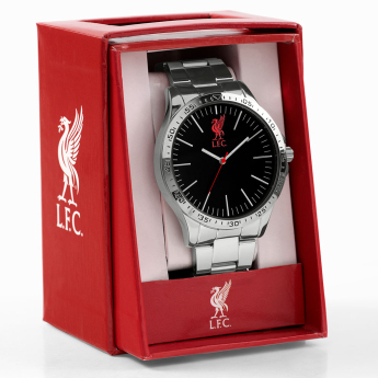 FC Liverpool karóra Mens Silver Bracelet