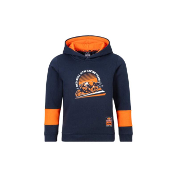 Red Bull KTM gyerek kapucnis pulóver Grid navy