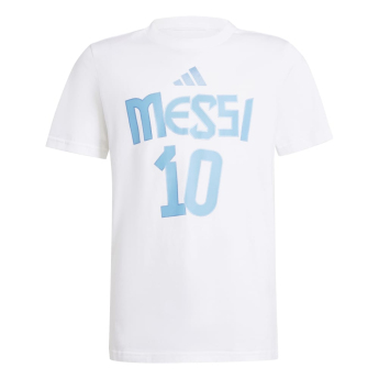 Lionel Messi gyerek póló MESSI Name and number white