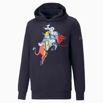 Red Bull Racing férfi kapucnis pulóver Dynamic Bull II navy F1 team 2024