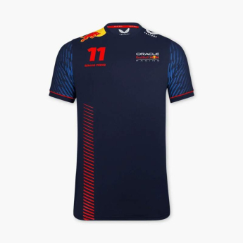 Red Bull Racing férfi póló Sergio Perez official black F1 Team 2023