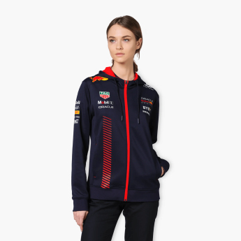Red Bull Racing női kapucnis pulóver Full Zip  official navy F1 Team 2023