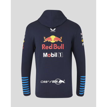 Red Bull Racing férfi kapucnis pulóver Official Full zip navy F1 Team 2024