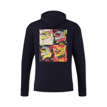 Red Bull Racing férfi kapucnis pulóver Max Verstappen Pop Art Oversized navy F1 Team 2024