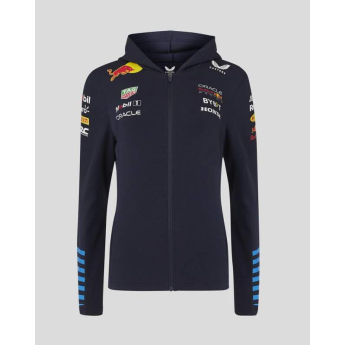Red Bull Racing női kapucnis pulóver official zip navy F1 Team 2024