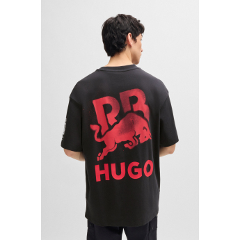 Visa Cash App RB férfi póló oversize small logo black F1 Team 2024