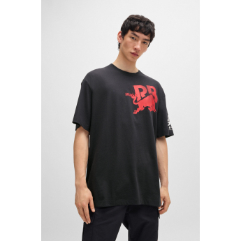 Visa Cash App RB férfi póló oversize small logo black F1 Team 2024