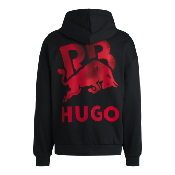 Visa Cash App RB férfi kapucnis pulóver Hugo oversize small logo black F1 Team 2024