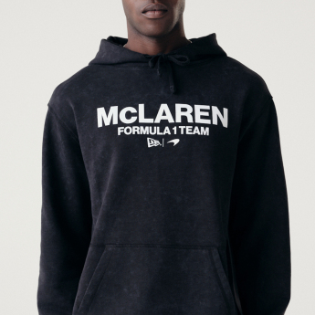 Mclaren Honda férfi kapucnis pulóver Forever Forwards black F1 Team 2024