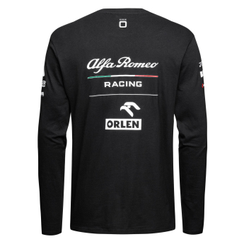 Alfa Romeo Racing férfi hosszú ujjú póló official AR black F1 Team 2023