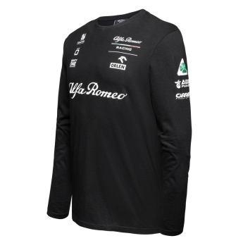 Alfa Romeo Racing férfi hosszú ujjú póló official AR black F1 Team 2023