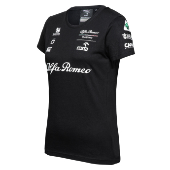 Alfa Romeo Racing női póló official AR black F1 Team 2023
