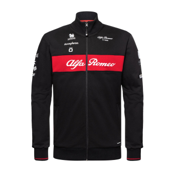 Alfa Romeo Racing férfi pulóver official zip black F1 Team 2023