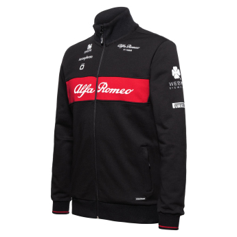 Alfa Romeo Racing férfi pulóver official zip black F1 Team 2023