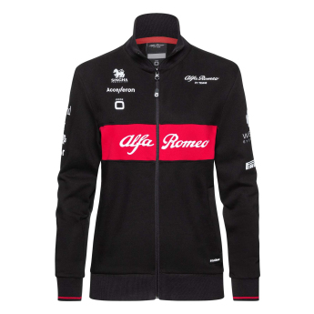 Alfa Romeo Racing női pulóver official zip black F1 Team 2023