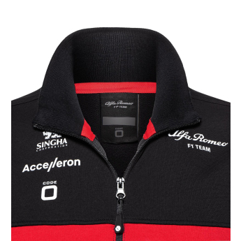 Alfa Romeo Racing női pulóver official zip black F1 Team 2023