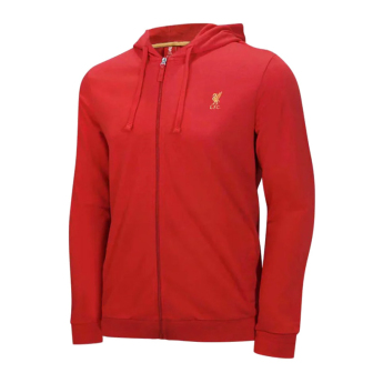 FC Liverpool férfi kapucnis pulóver Zip Vintage red