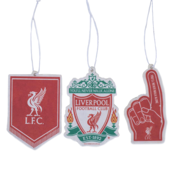 FC Liverpool légfrissítő Crest 3pk Air Freshener