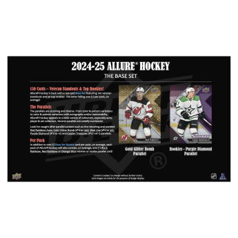 NHL dobozok NHL hokikártyák 2024-25 Upper Deck Allure Hobby Box
