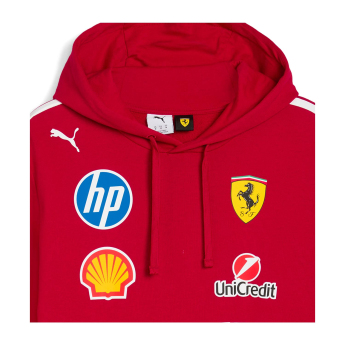 Ferrari férfi kapucnis pulóver official Teamline Replica F1 Team 2025