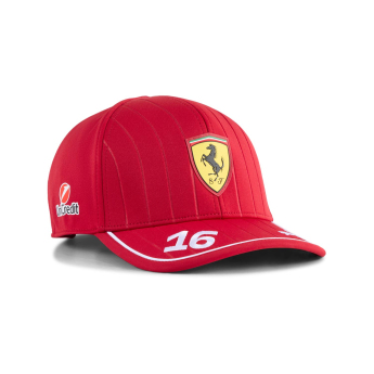Ferrari gyerek baseball sapka Leclerc official Teamline Replica F1 Team 2025