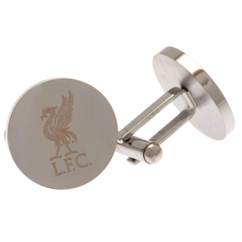 FC Liverpool mandzsettagomb Stainless Steel Round