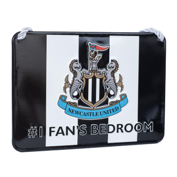 Newcastle United fali tábla No1 Fan Stripe Bedroom