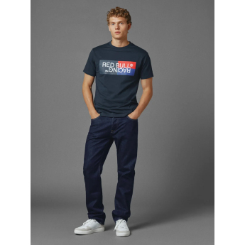 Red Bull Racing férfi póló color block blue F1 Team 2023
