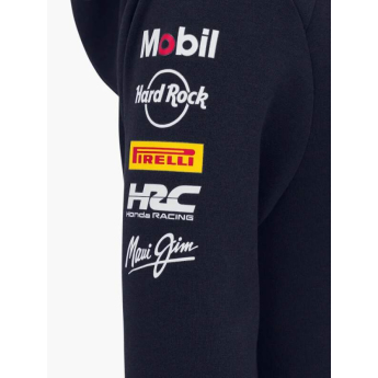 Red Bull Racing gyerek kapucnis pulóver official Teamline Replica zip navy F1 Team 2025