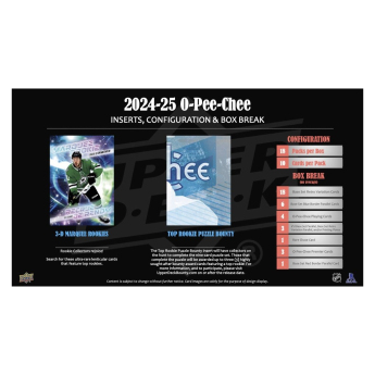 NHL dobozok NHL hokikártyák 2024-25 Upper Deck O-Pee-Chee Hobby Box