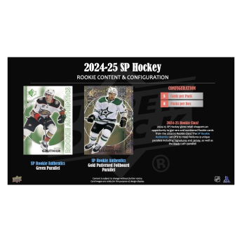 NHL dobozok NHL hokikártyák 2024-25 Upper Deck SP Hockey Blaster Box