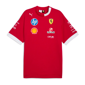 Ferrari férfi póló official Teamline Replica red F1 Team 2025