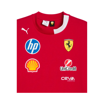 Ferrari férfi póló official Teamline Replica red F1 Team 2025