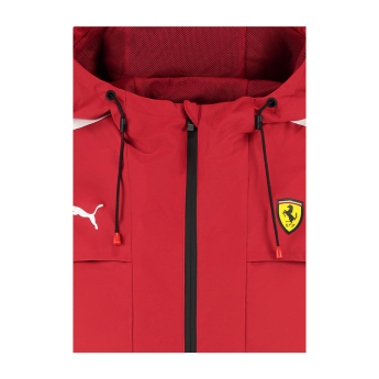 Ferrari férfi kapucnis kabát Rain red F1 Team 2025