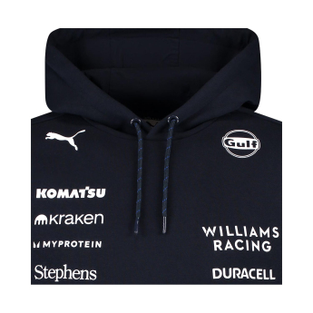 Williams férfi kapucnis pulóver official Teamline Replica F1 Team 2025