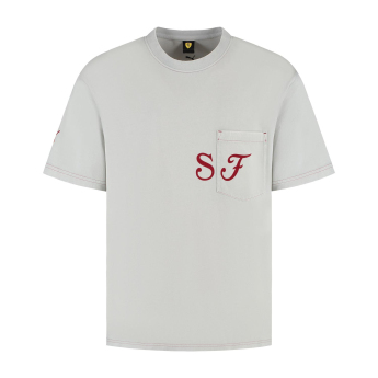 Ferrari férfi póló Graphic grey F1 Team 2025