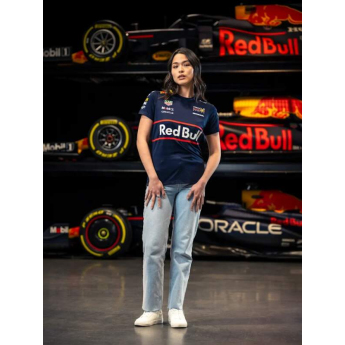 Red Bull Racing női póló official Teamline Replica navy F1 Team 2025
