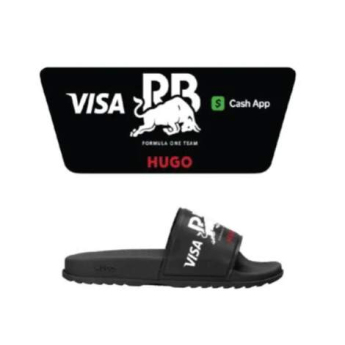 Visa Cash App RB papucs black logo F1 Team 2025