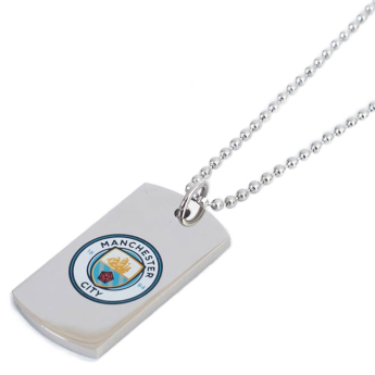 Manchester City nyaklánc dögcédulával Colour Crest