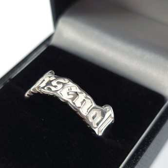 FC Arsenal gyűrű Sterling Silver Text Ring - S