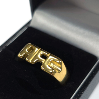 FC Arsenal gyűrű 18ct Gold Plated on Silver AFC Ring - Q