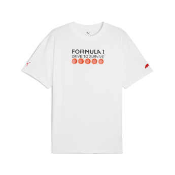 Forma 1 férfi póló DTS Relaxed white F1 Team 2025