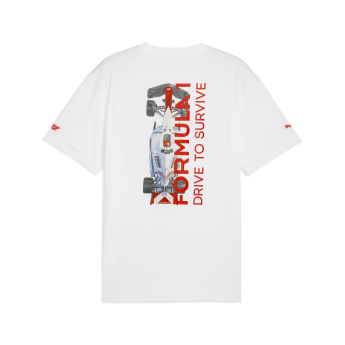 Forma 1 férfi póló DTS Relaxed white F1 Team 2025