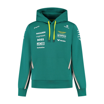 Aston Martin férfi kapucnis pulóver official Teamline Replica green F1 Team 2025