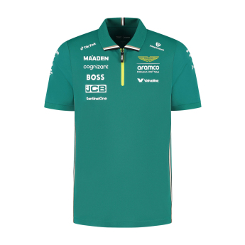Aston Martin pólóing official Teamline Replica green F1 Team 2025