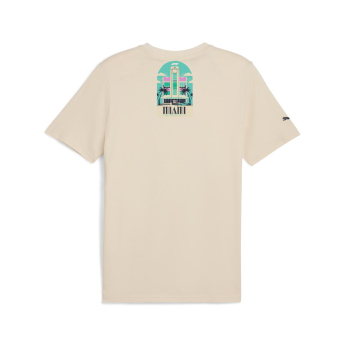 Forma 1 férfi póló Miami GP beige F1 Team 2025